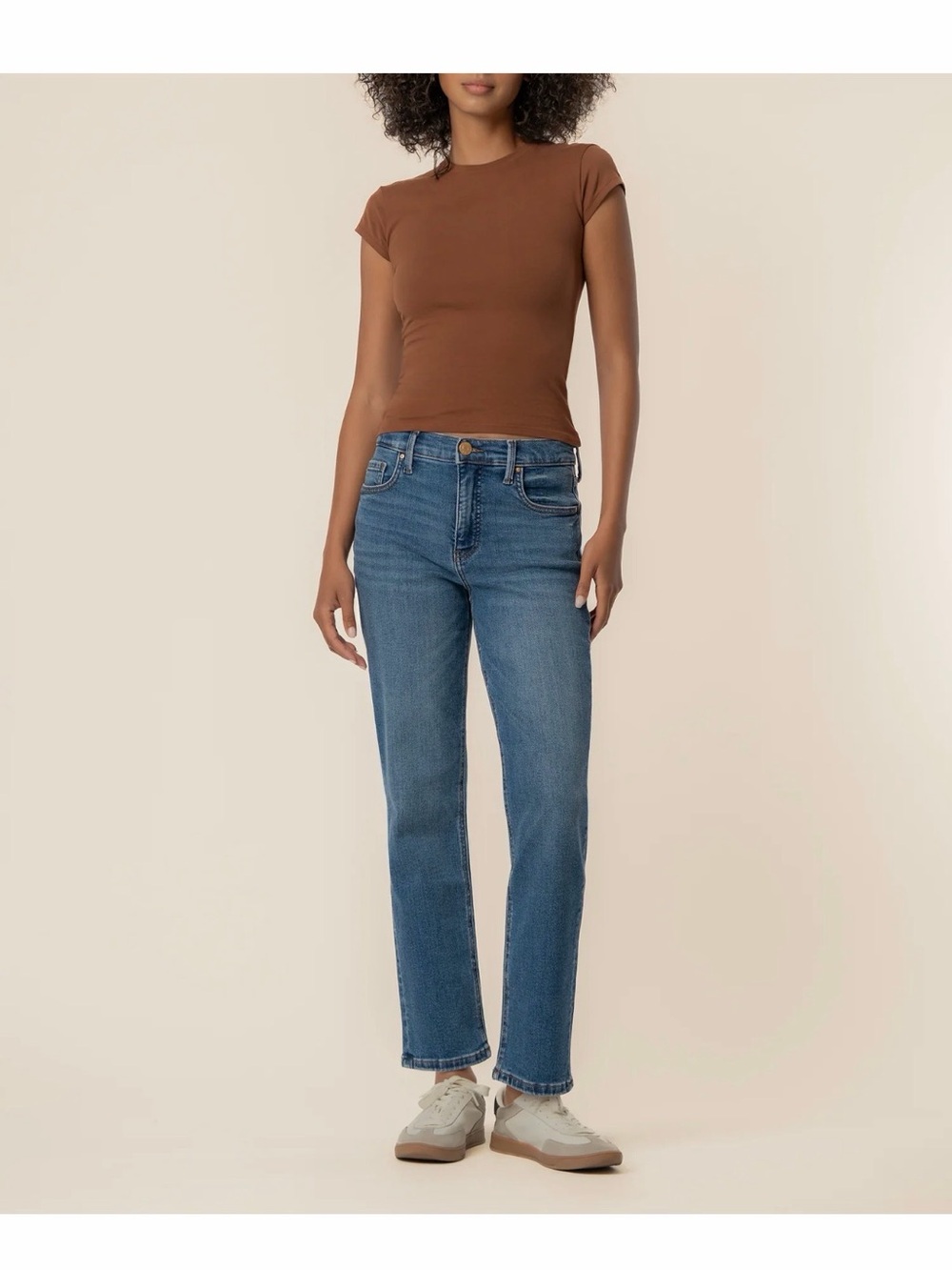 Dear John Straight-Leg Jeans in Medium Blue